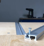 ХИТ! Профиль шина анодированная 2 м цвет матовый серебристый WOODWORK TR31.200