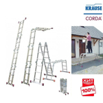 ХИТ! Универсальная шарнирная лестница стремянка - трансформер CORDA 4 x 3 Krause 085009