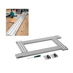 Новинка! Шаблон фрезерный 4 шт. KRAFTOOL Kraftlex MFS-400-700 мм в комплекте с 2 упорами, для формирования заданных размеров профиля под работу фрезой на монтажном столе 32808