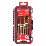ХИТ! Набор сверл по металлу 10 единиц RED HEX - SHOCKWAVE HSS-TiN Shockwave HSS-G Tin Red Hex Set - 10 pc MILWAUKEE 4932493865
