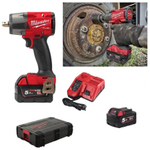 ХИТ КОМПЛЕКТ! В кейсе M18 FUEL FMTIW2P12-502X: Аккумуляторный гайковерт FMTIW2P12-0X плюс 2 Аккумулятора B5 5.0 Ач плюс Быстрозарядное устройство M12-18 FC MILWAUKEE 4933478453