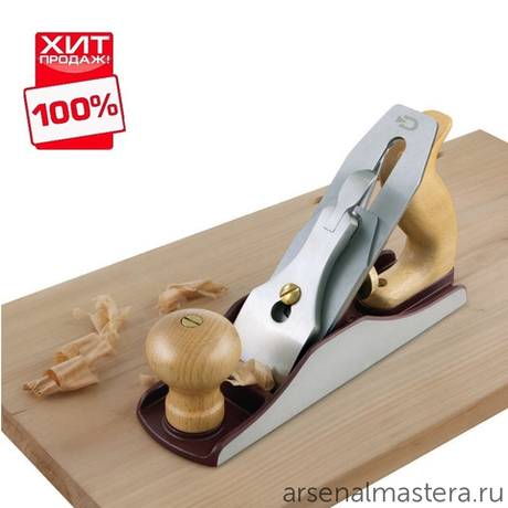 СУПЕР ХИТ! Рубанок для чистового строгания N4 250 мм лезвие 50 мм DICK / Dictum SK4 Steel 703331 М00002991