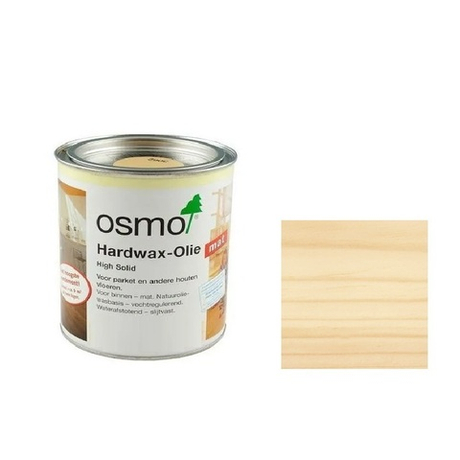 Новинка! Масло с твердым воском Osmo 3062 бесцветное матовое 0,22 л Hartwachs-Ol Original для внутренних работ Osmo-3062-0.22 10300040_2