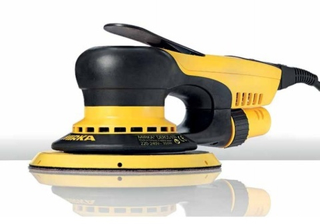 СУПЕР ХИТ! Электрическая роторно-орбитальная шлифмашинка Mirka DEROS 5650CV диск 125-150 мм орбита 5,0 мм В КЕЙСЕ MID5650202CA