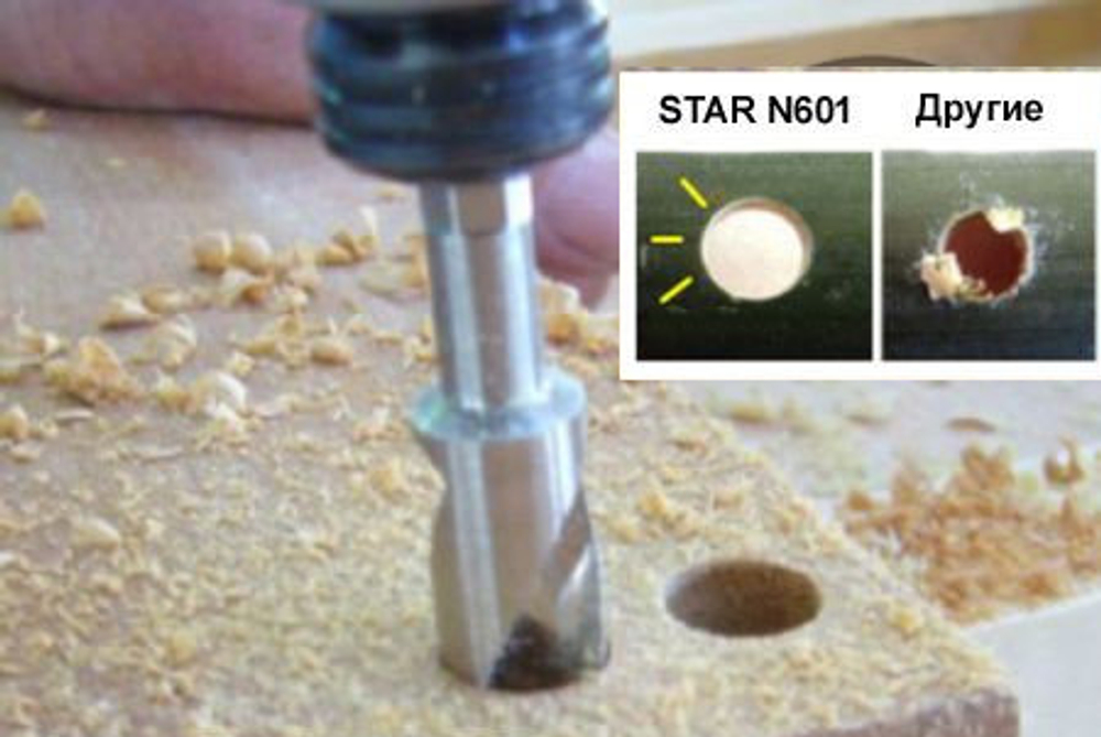 ХИТ! Японское сверло по дереву Star-M низкоскоростное спиральное повышенной точности N 601 D 10,0 мм Star-M N601-100 М00010020