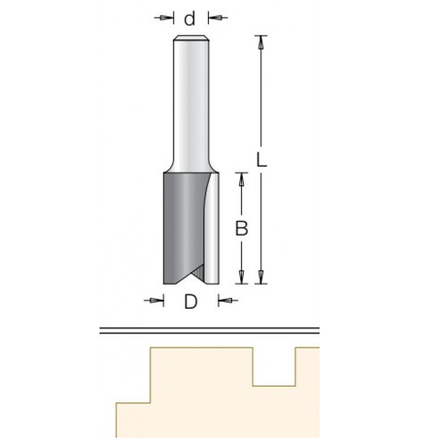 Фреза пазовая 16.0 x 38.0 x 79 x 12 DIMAR 1070769