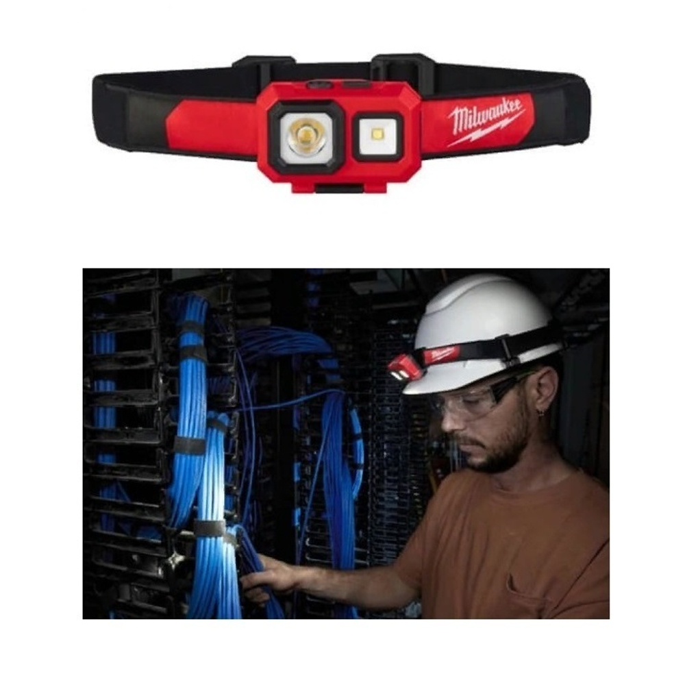 ХИТ! Налобный фонарь на батарейках HL-SF MILWAUKEE 4933471388