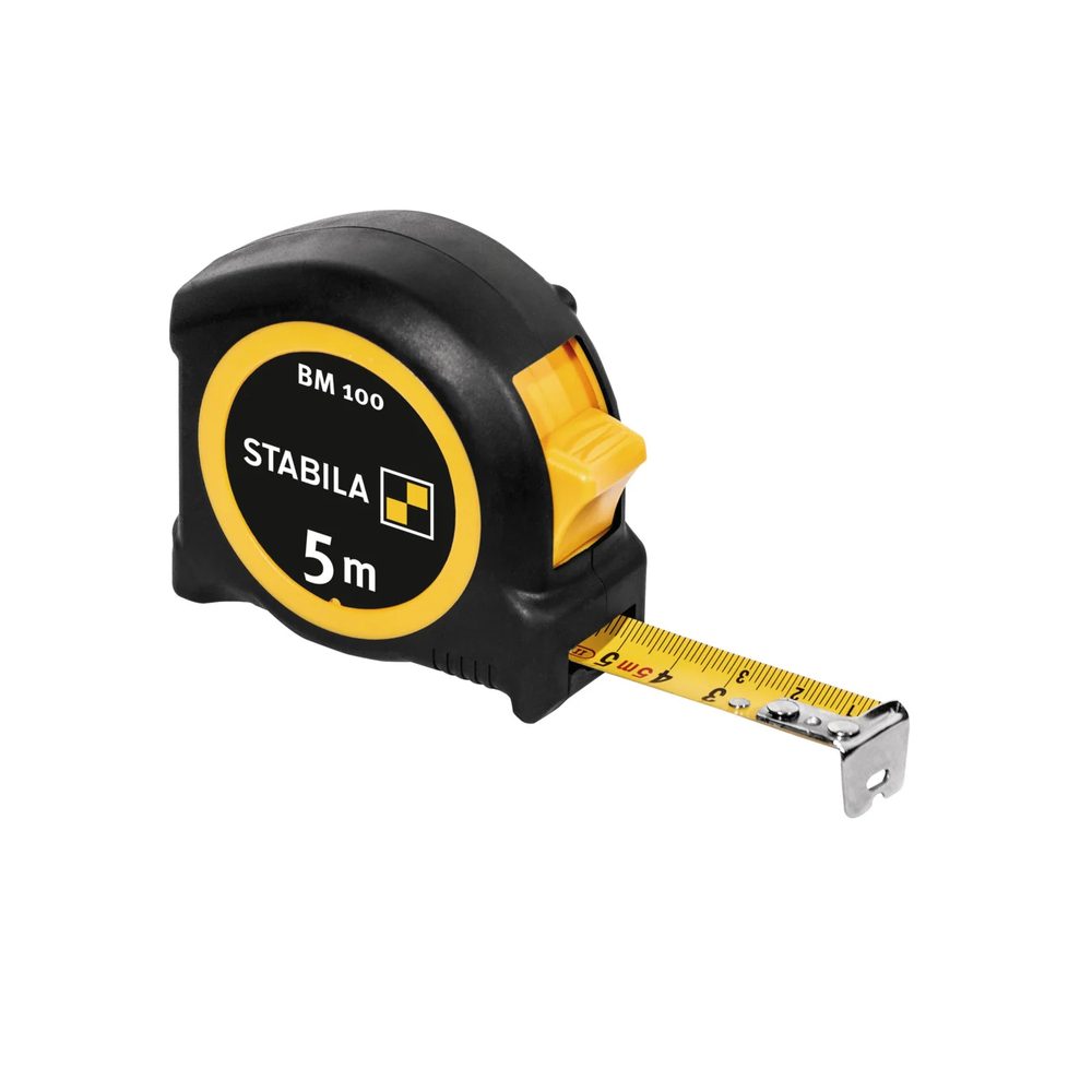 Новинка! Рулетка STABILA BM 100 5 м х 19 мм, Softgrip защита от удара 19568