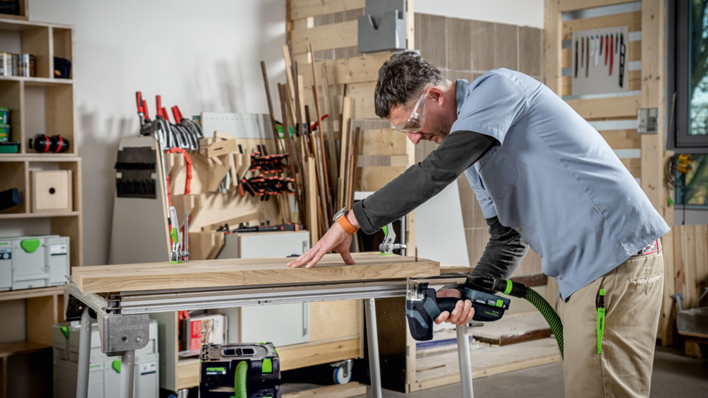 Новинка 2026! Аккумуляторный маятниковый лобзик FESTOOL PSC-E 18 EB-Basic в систейнере SYS3 M 187, глубина реза до 40 мм 578521