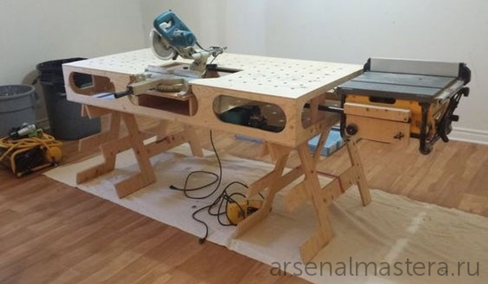 Многофункциональный стол для мастерской - идея стола Festool MFT 3