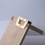 Новинка! Шаблон разметочный для косых шипов ПЕТРОГРАДЪ, модель 3, угол наклона 1:8. Для разметки соединения Ласточкин хвост на твердых породах древесины М00023502