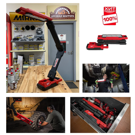 ХИТ! Легкий старт: Аккумуляторный фонарь светодиодный Milwaukee M18 ABL-0 с изменяемым углом наклона 4933498147