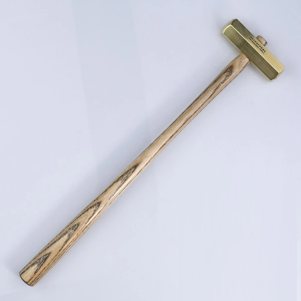 Новинка! Молоток латунный ПЕТРОГРАДЪ модель N 4 шестигранный боёк, 150 г М00023867