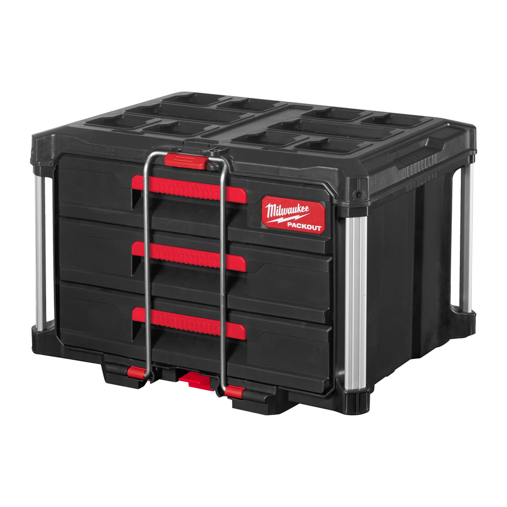 Новинка! Ящик с 3 - мя выдвижными отсеками 3 Drawer Tool Box PACKOUT Milwaukee 4932472130