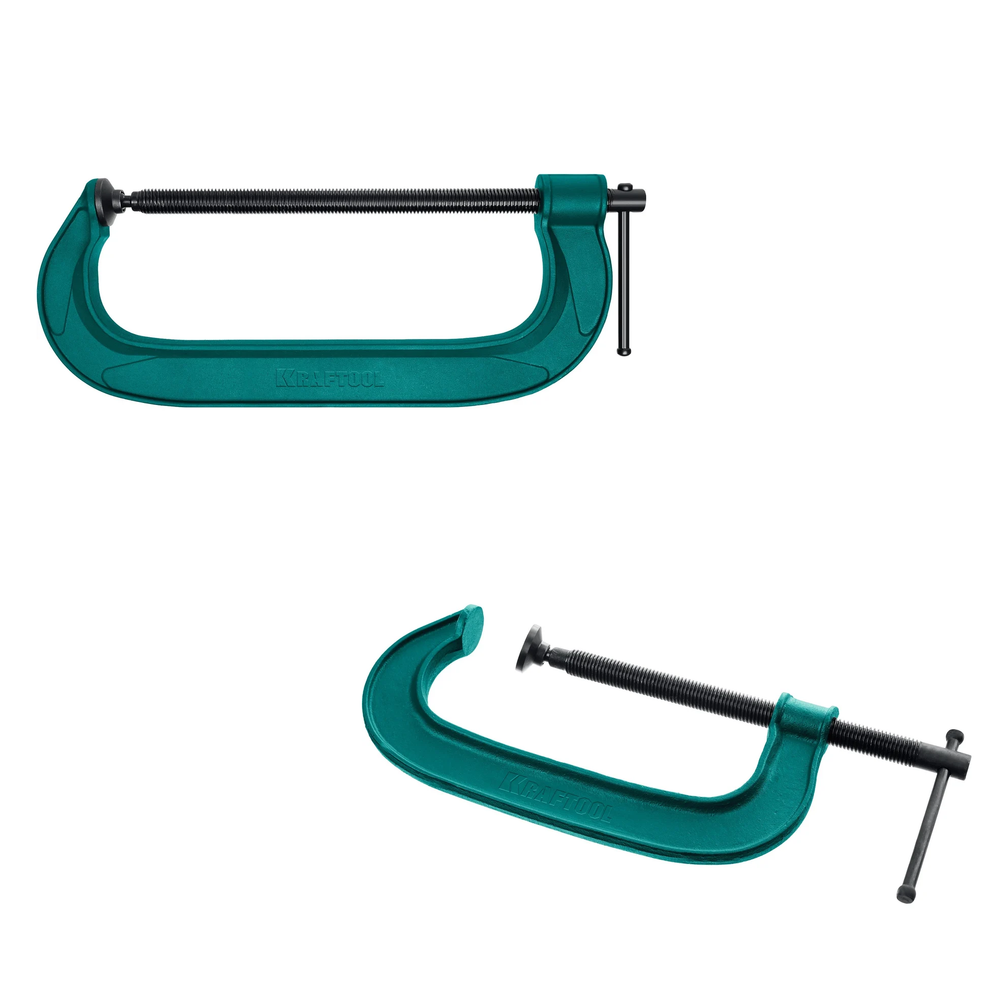 Новинка! Струбцина G - образная KRAFTOOL Extrem-300, 300 х 100 мм, сила сжатия 1130 кгс 32229-300-100