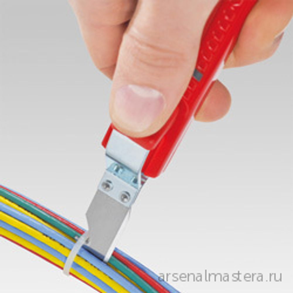 Стриппер 130 мм для круглого кабеля, 8-28 мм, нож с прямым лезвием и лезвием-крючком, SB KNIPEX KN-1620165SB