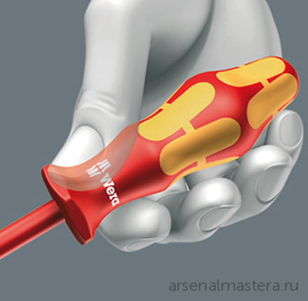 ХИТ! Отвертка диэлектрическая Pozidriv / шлиц Kraftform Plus 165 i PZ/S VDE, 2 / 100 мм WERA WE-006191
