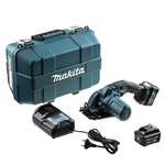 Новинка! КОМПЛЕКТ Аккумуляторная дисковая пила Makita CXT 12В, ДВА Аккумулятора 4.0 Ач, Зарядное устройство, Кейс. Диск 85/15 мм, с функцией обдува линии реза. Распиловки заготовок толщиной до 25,5 мм. Наклонный рез до 45 градусов HS301DWME