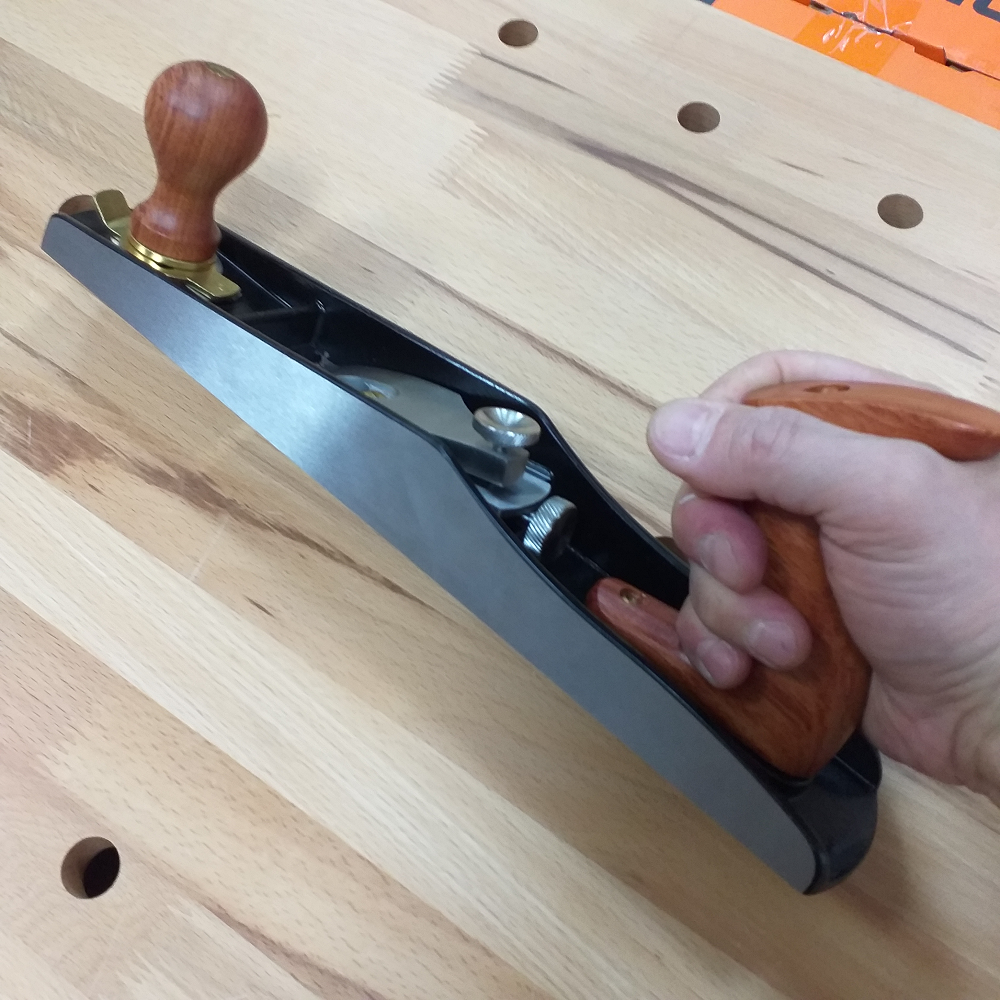 ХИТ! Рубанок N 5 Low Angle торцовочный прижим нержавеющая сталь 345 мм лезвие 50 мм T10 Luban М00022432