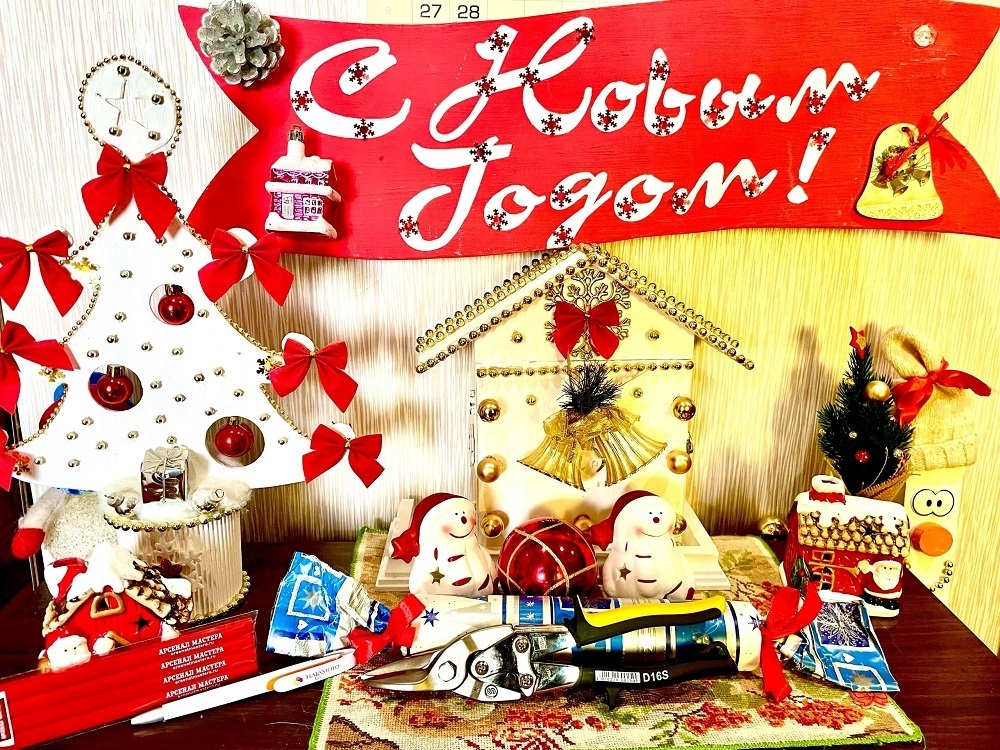 ХИТ! Карандаши столярные классические фирменные Арсенал Мастера 4 шт плоские в пакете ArMa-28-AM