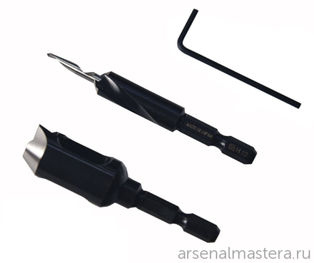 Японский набор Star-M 58X HSS для отверстий D 3 мм с пробочником D 9 мм Star-M N 58X 3*9*9 М00013384