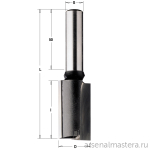 Фреза пазовая с торцевым зубом Z2/1 S 8 x 50 D 10 x 40 x 90 RH CMT 174.101.11