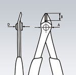 Кусачки для электроники прецизионные ESD 125 мм (БОКОРЕЗЫ) Electronic Super Knips нерж., 2-комп антистатические ручки 78 03 125 ESD KNIPEX KN-7803125ESD