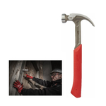 Стальной молоток (плотницкий) с закругленным гвоздодером 16 унций 450 г STEEL CURVED CLAW HAMMER Milwaukee 4932478655