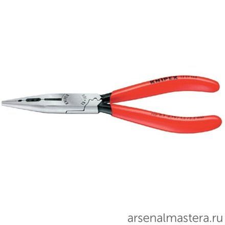 Плоскогубцы электрика 160 мм для монтажа проводов, фосфатированные, обливные ручки, 13 01 160 KNIPEX KN-1301160