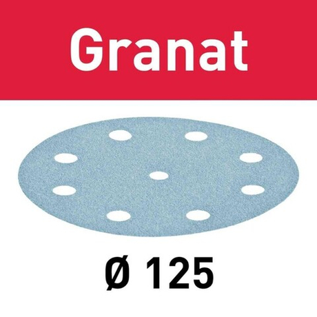 СКИДКИ! Комплект 50 шт Материал шлифовальный FESTOOL Granat P 800 STF D 125 / 90 GR 50X 497179