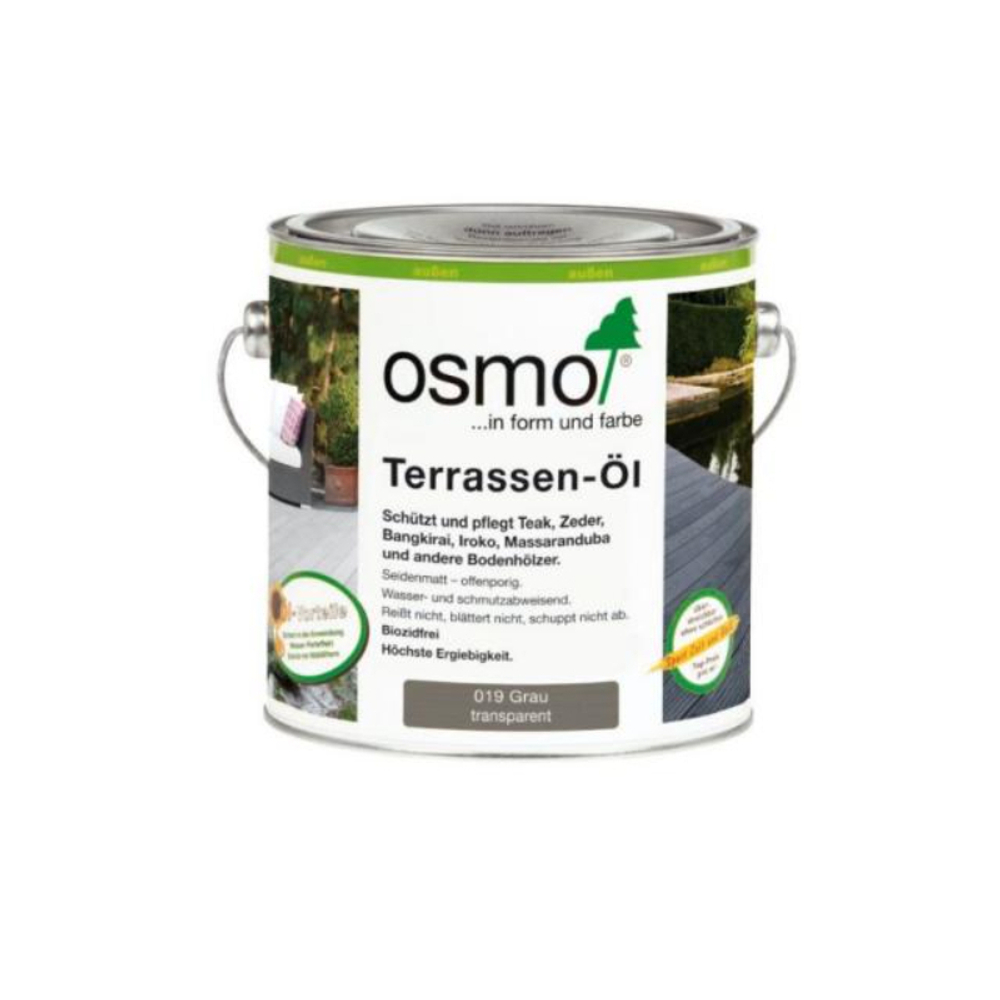 Масло для террас Osmo 019 серое 2,5 л Terrassen-Ole для наружных работ Osmo-019-2,5 11500142