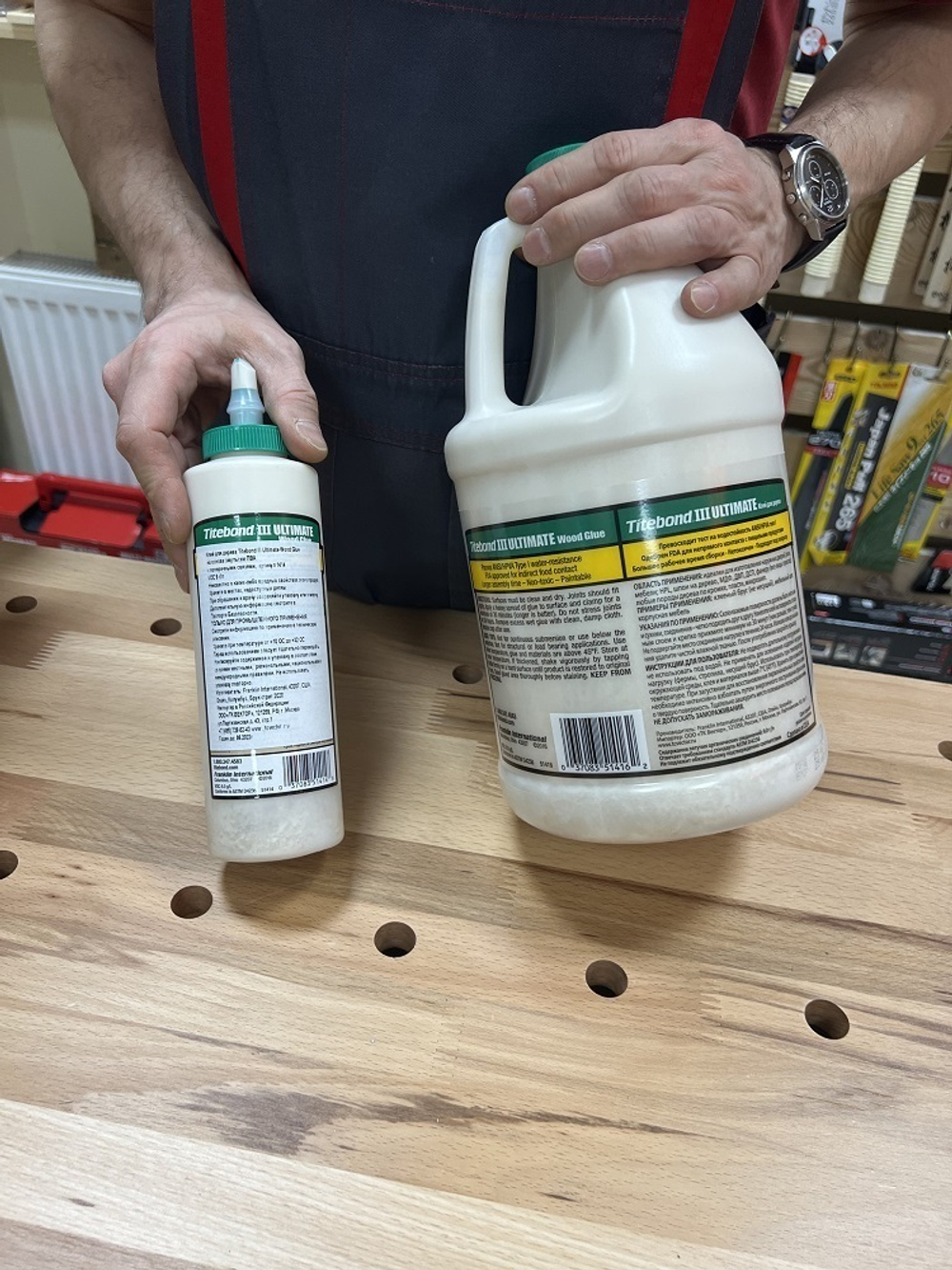 ВМЕСТЕ ДЕШЕВЛЕ ХИТ! Клей Titebond III Ultimate Wood Glue 3,8 л 1416 ПЛЮС Клей Titebond III Ultimate Wood Glue 473 мл 1414 N013-2AM