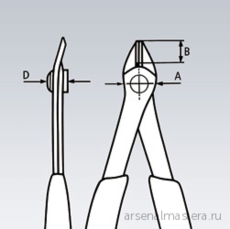 Кусачки прецизионные 125 мм (БОКОРЕЗЫ) для электроники Electronic Super Knips, нерж., 2-комп ручки, 78 03 125 KNIPEX KN-7803125