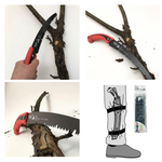 Новинка! Пила ручная садовая японская изогнутая гибридный зуб НОЖОВКА TAKAGI Sheath Pruning Saws Shark Saw 300 x 0,9 мм 7TPI с PTFE покрытием. Ножны в комплекте 107326