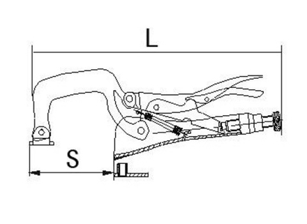 ХИТ! Зажим верстачный с фиксатором 280 мм / 11 дюйм MaxPower 29266 М00021469