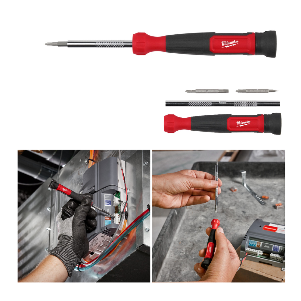 Новинка! Отвертка прецизионная 4 в 1 MILWAUKEE 4932480584