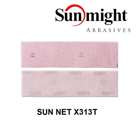 Шлифовальные полоски 50 шт SUN NET X313T 115 х 230 мм на липучке сетка P 80 SUNMIGHT 82506-50