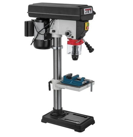Настольный сверлильный станок полупрофессиональный 0,35 кВт 220 В JET JDP-10BM, сверление дерева, металла, пластмассы 10000430M
