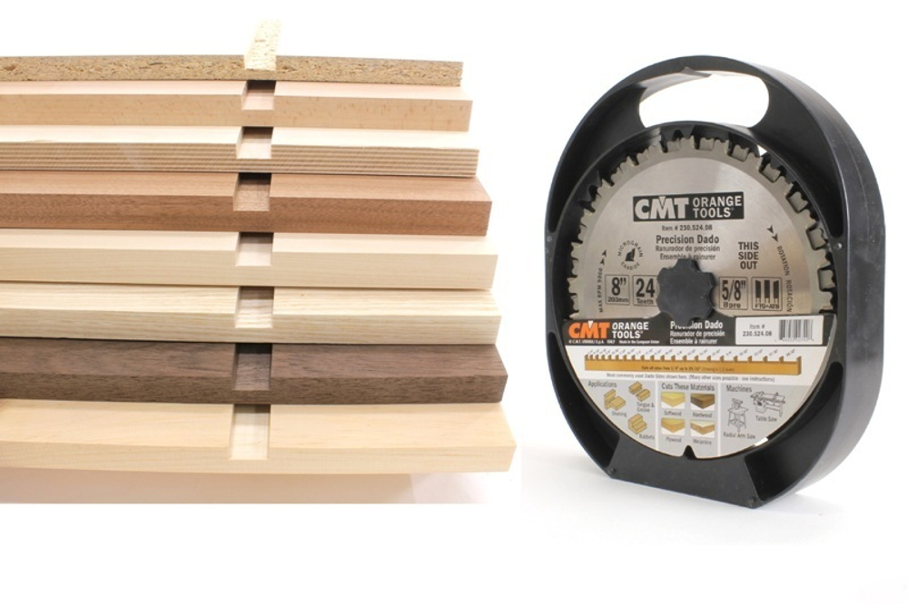 ХИТ! Диск пильный 200 x 15,87 x 6,35-22,23 / 2,5 -5° FTG+ATB Z 24 Dado CMT 230.524.08