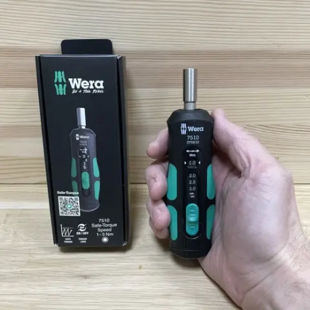 АКЦИЯ ДЕШЕВЛЕ 2026! Динамометрическая отвертка WERA Kraftform Safe-Torque Speed 7510 1-3 Нм WE-075810