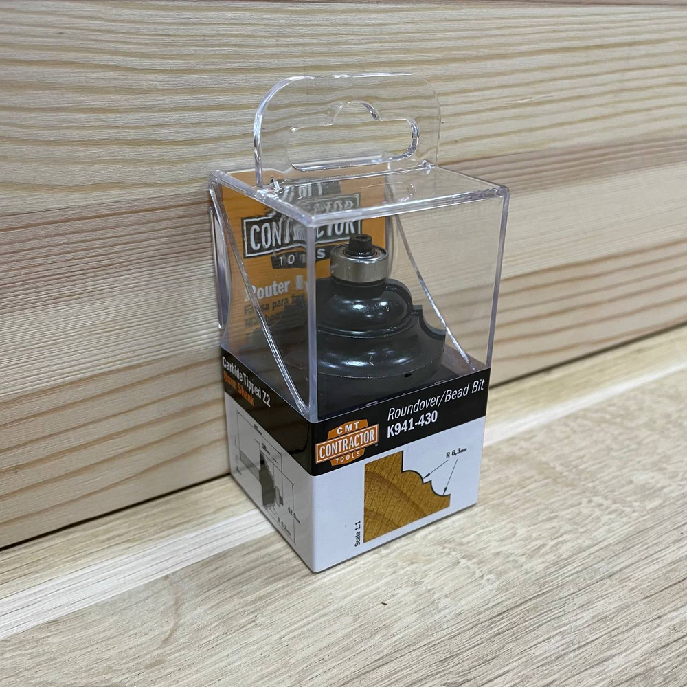 ЗИМА ДЕШЕВЛЕ ХИТ! Фреза концевая Contractor фасочная Римская, нижний подшипник S 8 D 42,8 x 18,5 CMT K941-430