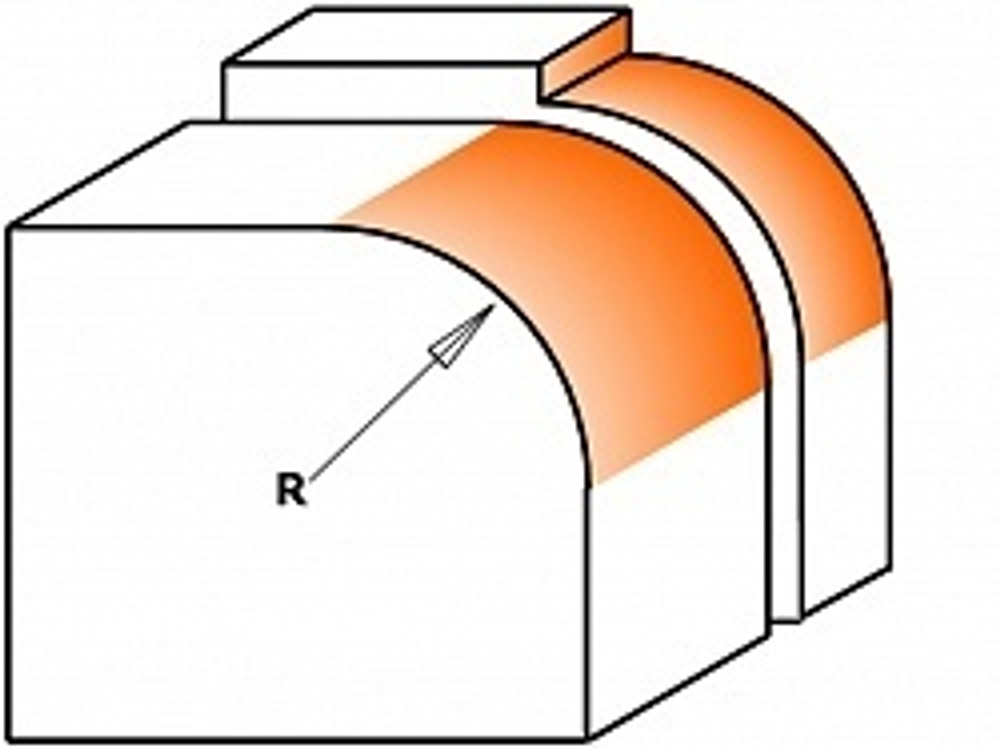 Фреза серия 938 внутр.радиус R=3 (нижн. подш.картридж) S=8 D=18,7 R=3 CMT 938.187.11