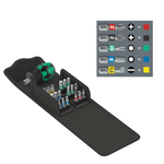 Новинка! Набор бит с короткой антистатической отверткой 19 предметов WERA Kraftform Kompakt Stubby 1 в сумке - футляре WE-057471