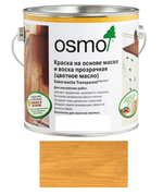 Прозрачная краска на основе цветных масел и воска Osmo 3103 Дуб светлый 0,125 л Dekorwachs Transparent для внутренних работ Osmo-3103-0,125 10100801