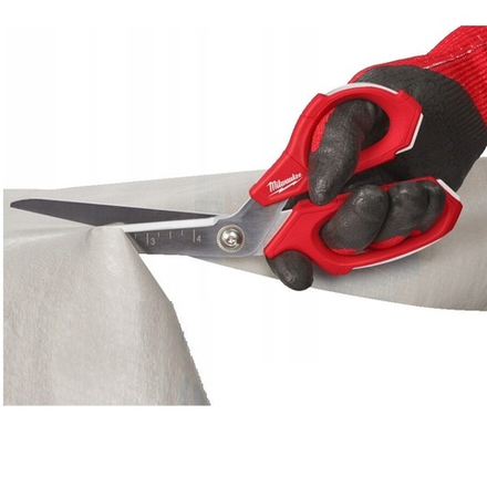 ХИТ! Ножницы изогнутые повышенной прочности HEAVY DUTY для различных видов работ Offset scissors 230 мм MILWAUKEE 4932479410