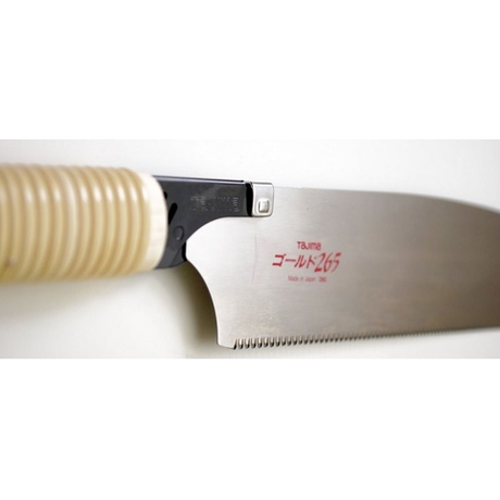 ХИТ! Японская ручная пила TAJIMA Japan Pull Classic 265 мм 16 TPI универсальная с прямой классической ротанговой ручкой JPR265C-1