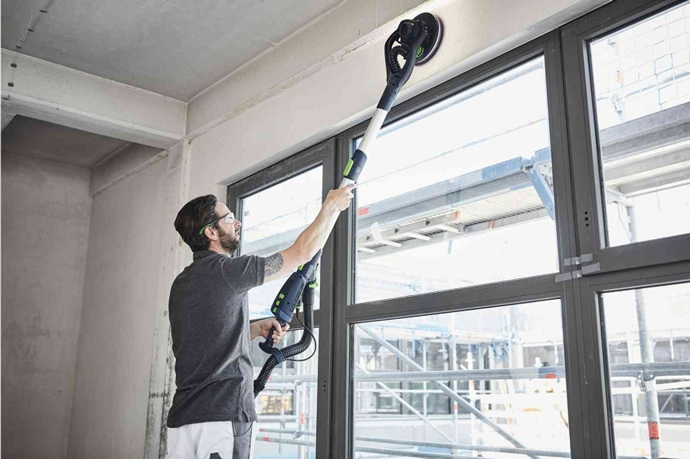 Шлифовальная машинка для стен и потолков FESTOOL PLANEX LHS 2 225/CTL 36-Set со светодиодной подсветкой, пылеудаляющий аппарат CTL 36 E AC PLANEX, в систейнере SYS3 XXL 337 576696