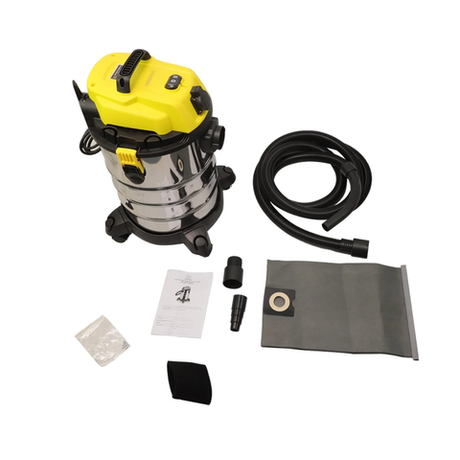 Новинка! Промышленный пылесос Schtaer 1,4 кВт 30 л полуавтоматическая очистки фильтра, розетка для подключения электро- пневмоинструмента, для сухой и влажной уборки ITS1400-30L