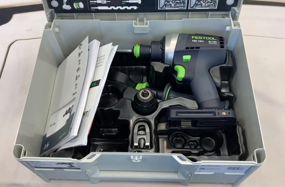 Аккумуляторная дрель - шуруповёрт FESTOOL QUADRIVE TDC 18/4 I-Basic 575601