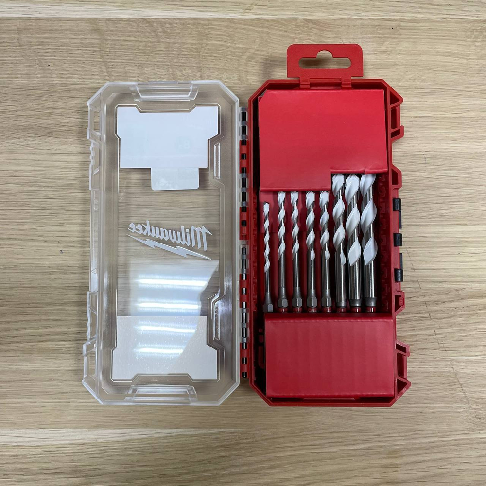 ХИТ! Набор сверл GEN III HEX 8 предметов по мультиматериалам Multi Material 8 pc Set 4 / 5 / 5 / 6 / 6 х 100 мм, 8 / 10 / 12 х 150 мм Milwaukee 4932493871